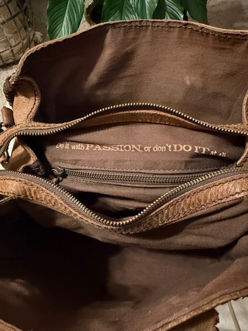 STS Ranchwear Sheridan Flower Leather Top Double Handle Brown Whipstitch Satchel - Picture 6 of 16